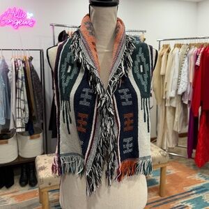 Western Fringe Cowgirl Vest Handmade Concho Details